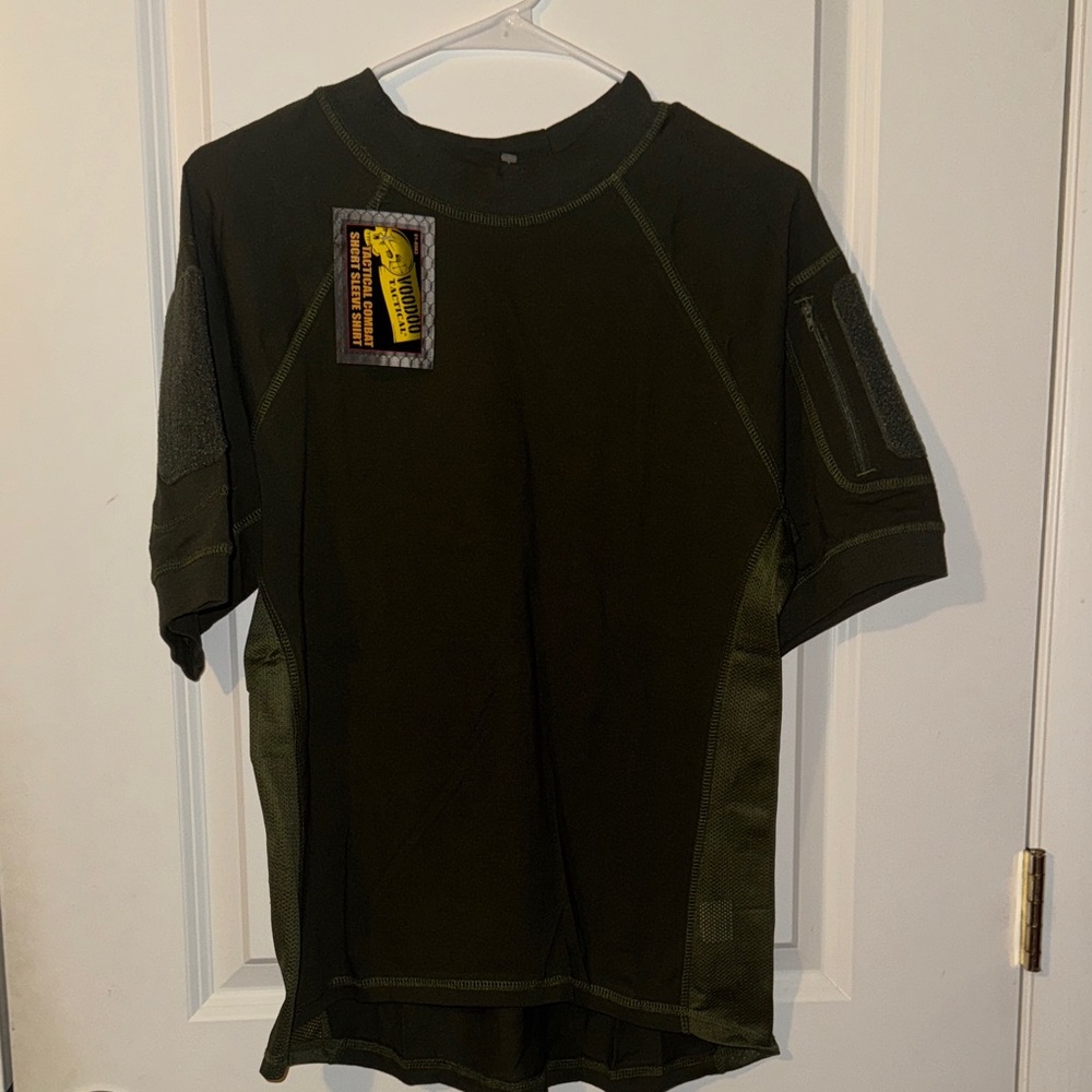NEW VooDoo‎ Tactical 01-9583025094 Combat Short Sleeve Shirt, green, Large